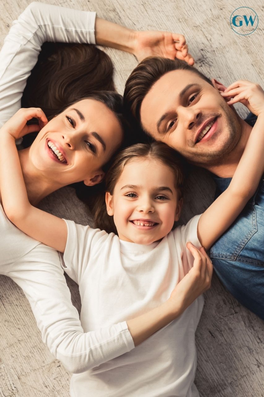Image of a family of different ages and needs to convey the understanding that all ages are welcome